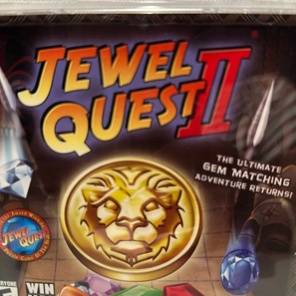 Used iWin Jewel Quest II PC CD-ROM Software Game. Rated E
